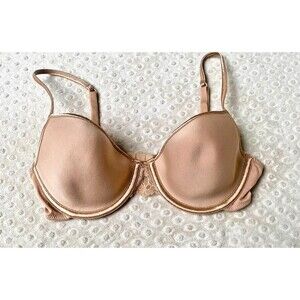 Victoria Secret Angels 36D Bra perfect shape 16345 Victoria Nude Beige Women's